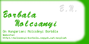 borbala molcsanyi business card