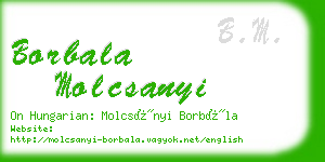 borbala molcsanyi business card